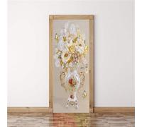 3D Door Mural - Plants and Flowers - 88 X 200 Cm - Office Art Door Stickers for Interior Doors, Bedroom Living Room Bathroom House Decoration - Children's Room Boys and Girls Room Door Pho-6760460359