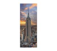 3D Door Mural Sticker City W85 x H205 cm Interior Doors Modern Art Peel and Stick Removable Vinyl Decals for Home Decor