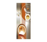 3D Door Mural Sticker Feather W90 x H200 cm Interior Doors Modern Art Peel and Stick Removable Vinyl Decals for Home Decor