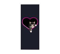 3D Door Mural Sticker for Interior Doors Animal Cat W88 x H200 cm Waterproof Self-Adhesive PVC Door Stickers Wall Decoration Door Poster Stickers for Bedrooms Living Room