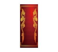 3D Door Mural Sticker for Interior Doors Chinese Loong W88 x H200 cm Waterproof Self-Adhesive PVC Door Stickers Wall Decoration Door Poster Stickers for Bedrooms Living Room