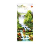 3D Door Mural Sticker for Interior Doors Forest River W95 x H215 cm Waterproof Self-Adhesive PVC Door Stickers Wall Decoration Door Poster Stickers for Bedrooms Living Room