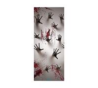 3D Door Mural Sticker for Interior Doors Terrifying Palm W95 x H215 cm Waterproof Self-Adhesive PVC Door Stickers Wall Decoration Door Poster Stickers for Bedrooms Living Room