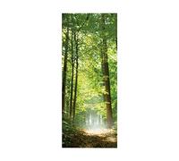 3D Door Mural Sticker Forest W85 x H205 cm Interior Doors Modern Art Peel and Stick Removable Vinyl Decals for Home Decor