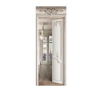 3D Door Mural Sticker House W83 x H204 cm Interior Doors Modern Art Peel and Stick Removable Vinyl Decals for Home Decor