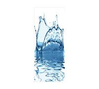 3D Door Mural Sticker Water Droplet W90 x H210 cm Interior Doors Modern Art Peel and Stick Removable Vinyl Decals for Home Decor