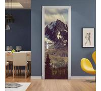 3D Door Mural Stickers Peel and Stick- Mountain Landscape 90 X 210 Cm -Self-Adhesive Door Decals PVC Removable Waterproof Door Wallpaper Wall Art Decor Sticker - Children's Room Boys and G-570233387