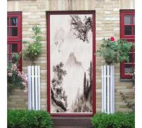 3D Door Mural Stickers Peel and Stick- Mountain Trees Landscape 90 X 200 Cm -Door Decals Removable Vinyl Waterproof Self-Adhesive Wallpaper Wall Art Decor - Children's Room Boys and Girls -2301041932