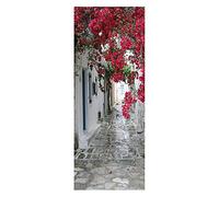 3D Door Sticker Flower Self-Adhesive Mural Home Decoration Wall Stickers Bedroom Living Room Removable Poster Art Stickers-95x215cm