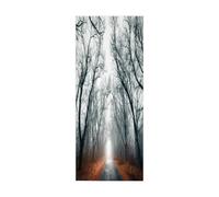 3D Door Sticker Forest Path W30.3 x H78.7 Inch Waterproof 3D Door Mural Sticker Vinyl Wall Sticker for Interior Doors Livingroom Bedroom Bathroom Office Home Decor
