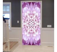 3D Door Sticker Home Decoration, Plants and Flowers 95 X 215 Cm Door Wall Paper Mural, PVC Waterproof Self-Adhesive Door Murals Wallpaper Art Decorative Wall Decals Bedroom Kids Room Door -3560661572