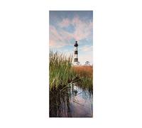 3D Door Sticker Reed Lighthouse W100 x H200 cm Peel and Stick Self Adhesive Removable Vinyl Door Decals for Home Decor,Door Mural Fridge Sticker Poster Art Wall Paper