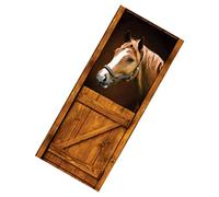 3D Door Sticker Self Adhesive Animal Horse Door Decal Removable Wallpaper for Bedroom, 3D Door Sticker Self Adhesive Animal Door Decal Horse Door Sticker Removable Wallpaper Wall