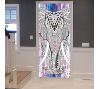 3D Door Stickers Animal Elephant 95 X 215 Cm Room Bathroom Door Removable Vinyl Stickers Decorative Posters Waterproof Mural Poster Scene - Children's Room Boys and Girls Room Door Pho-93179289411043