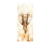 3D Door Stickers Elephant Mural Art Sticker Wallpaper Self-Adhesive Decals Removable Vinyl W85 x H205cm