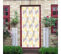 3D Door Stickers for Bedrooms Fresh and Colorful Pineapple Pattern 77X200Cm Art Door Decals Poster Wallpaper Children Boys Girls Home Living Room Bathroom House Decoration Vinyl Stickers Removable