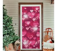 3D Door Stickers for Interior Doors Cute Heart Door Decals Romance Door Mural Self Adhesive Door Wallpaper Wall Murals for Bedrooms Living Room Home Decor 77x200 cm a/2531