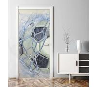 3D Door Stickers for Interior Doors Football Door Decals Goal Door Mural Self Adhesive Door Wallpaper Wall Murals for Bedrooms Living Room Home Decor 90x200 cm a/1706
