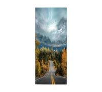 3D Door Stickers for Interior Doors Forest Path W33.46 x H78.7 Inch Self Adhesive Wall Art Stickers for Bedroom House Living Bedroom Office Bathroom Home Improvement
