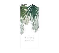 3D Door Stickers for Interior Doors Green Leaves W100 x H200 cm Door Vinyl Waterproof Self Adhesive Door Mural Decals for Bedroom Office Bathroom