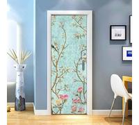 3D Door Stickers for Interior Doors Plants and Flowers 88 X 200 Cm Vinyl Waterproof Self Adhesive Door Mural Decals for Bedroom Office Bathroom - Children's Room Boys and Girls Room Door P-3350897371