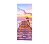 3D Door Stickers for Interior Doors The sea Self Adhesive Wall Art Bedroom House Living Office Bathroom Home Improvement W90 x H200cm