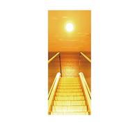 3D Door Stickers for Interior Doors The sea Self Adhesive Wall Art Bedroom House Living Office Bathroom Home Improvement W90 x H200cm