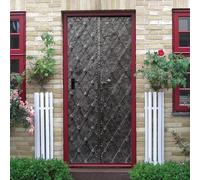 3D Door Stickers Murals Retro Iron Gate 3D Wall Self Adhesive Sticker Decal Art Decor Removable Waterproof Mural Poster Scene Window Door Room Nursery 85 X 215 Cm Door Wallpaper Art Photo-7869673150