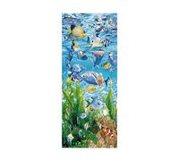 3D Door Stickers The sea Mural Art Sticker Wallpaper Self-Adhesive Decals Removable Vinyl W100 x H215cm