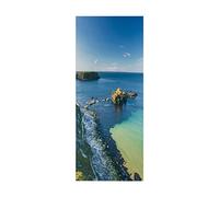 3D Door Stickers The sea Mural Art Sticker Wallpaper Self-Adhesive Decals Removable Vinyl W85 x H205cm