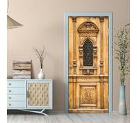 3D Door Stickers Wall Stickers Interior Doors Sticker Decal Art Indoor Retro Wooden Door Self Adhesive Door Mural Removable Waterproof Home Decoration Living Room Bedrooms 95 X 215 Cm Door-2345670135