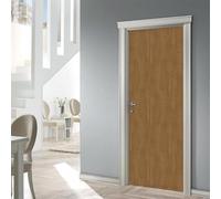 3D Door Stickers Wood Grain Self-Adhesive PVC Removable Mural for Interior Doors Home Decoration