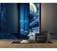 3D Door Wallpaper, Magic Photo Wall Mural, Self Adhesive Wall Paper with Dream Pattern for Bedroom Living Room Tv Background, Home Decoration Poster (200x140, B88)