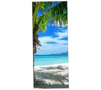 3D Door Wallpaper, PVC Door Tattoos, Self-Adhesive Sea View Sticker, 79x30in Poster for Living Room, Bedroom Decoration(Style 2)