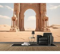 3D Door Wallpaper, Retro Photo Wall Mural, Self Adhesive Wall Paper with Abstract Pattern for Bedroom Living Room Tv Background, Home Decoration Poster (150x105, B82)