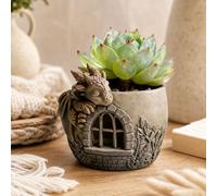 3D Dragon Castle Flower Pot Silicone Resin Moulds, Resin Casting Moulds for DIY Succulent Flanter Pot, Candle Jar, Pen Holder & Jewelry Storage, Epoxy Resin Molds for Handmade Home Decor Crafts