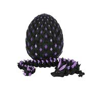 3D Dragon Egg, Articulated Fantasy Decor, Collectible, Realistic Dragons Scale Texture, Eye-Catching Desk Ornament, Multicolor, for Home Holiday Birthday Display