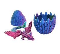 3D Dragon Egg with Dragon Inside, 3D Printed with Egg - Articulated Egg - Toys, Collectible Figurines, Office Toys for and Adults, Home Decoration
