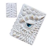 3D Dragon Eye Diary - Resin Hardcover 15.5 x 18.8 cm | Engraved Notebook | Vintage Antique Writing Sketching Fantasy Notepad Accessories Device Equipment Technology Part Set Pro Art Kit Gift