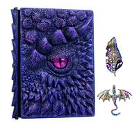 3D Dragon Eye Embossed Journal,Resin Engraving Notebook,Dnd notebook for Dragon Lovers ，Blank Paper,Hardcover Travel Notepad for Writing,Sketchbook,Collection,Gift,Decoration A4 and A5 Size (A5-Dark