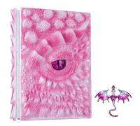 3D Dragon Eye Embossed Journal,Resin Engraving Notebook,Dnd notebook for Dragon Lovers ，Blank Paper,Hardcover Travel Notepad for Writing,Sketchbook,Collection,Gift,Decoration A4 and A5 Size (A5-Rose