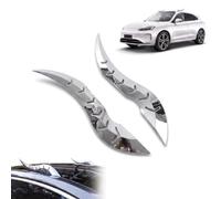 3D Dragon Horns Universal Fit, Devil Car Roof Decor，Silver