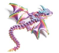 3D Dragon Printed with Wings, Dragon Trainer Toys, Fidget Spinner Flame, Articulated Dragon with Wings Furniture, Suitable for K-Pop Merch Toys and Gifts, Desk Decorations, Christmas Gift