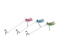 3D Dragonfly Clips for Garden 36 Fake Stakes to Brighten Your Outdoor Space and Repel Flies (3pcs)