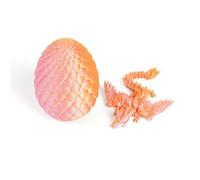 3d Dragons Fidget Animals Dragon with Wings and Egg Fully Articulated for Home Office Decompression Decor Executive Desk Toys-Silk Pink