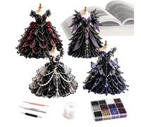 3D Dress Making Beads Crafting Art Project Fairy with Instructions