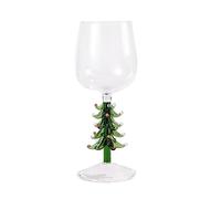 3D Drinking Glass Cup with Christmas Tree Figurine Inside Stemless Glass for Wine Water Milk Goblet-Drinking Glass Cup Glass Wine Cup