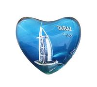 3D Dubai Refrigerator Fridge Magnet Crystal Glass Magnet Handmade Tourist Travel Souvenir Collection Gift Whiteboard Magnetic Sticker Home Decoration