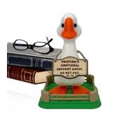 3D Duck Animals - Positive Desktop 3D Inspirational Small Duck Statue | Cute Sculpture for Desk Shelf Table Porch Entryway Study Room Bedroom Kitchen Apartment Birthday