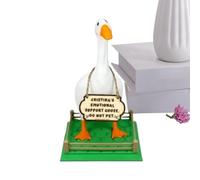 3D Duck Animals - Positive Desktop 3D Inspirational Small Duck Statue | Cute Sculpture for Desk Shelf Table Porch Entryway Study Room Bedroom Kitchen Apartment Birthday